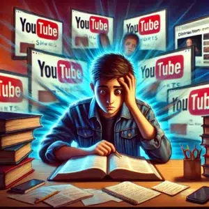 Impact of youtube shorts on students and kids