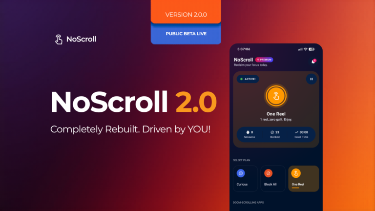 NoScroll 2.0.0 Beta announcement